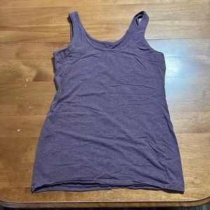 Tattoo Purple Scoop Neck Tank